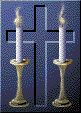 Cross - with candles