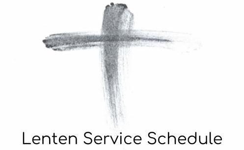 Lenten Services Advert